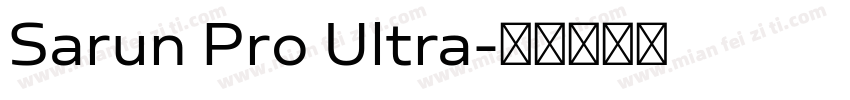 Sarun Pro Ultra字体转换